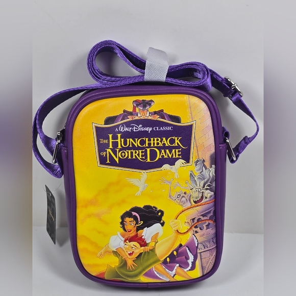 Disney Handbags - Disney Buckle-down Hunchback of Notre Dame Vhs Replica Crossbody Bag Nwt